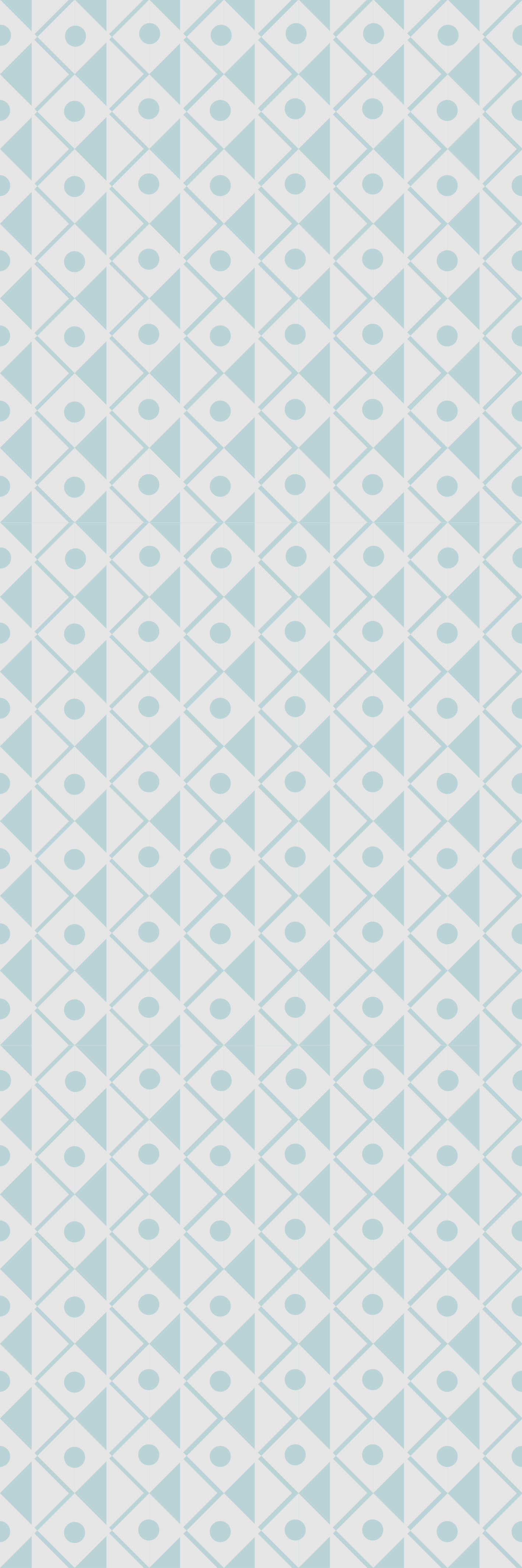 幾何学的なビニールマット 青と白のひし形デザイン - TENSTICKERS