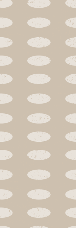 幾何学的なビニールマット 白い円のパターン - TENSTICKERS