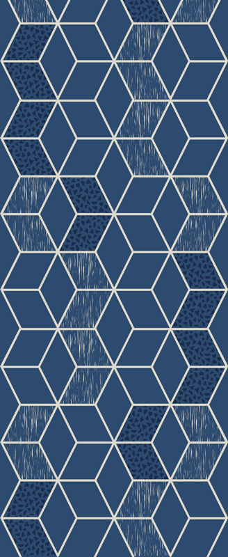 幾何学的なビニールマット ディストレスド・ヴィットリア - TENSTICKERS