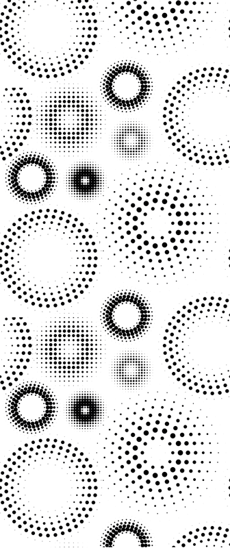 幾何学的なビニールマット シームレスドット - TENSTICKERS