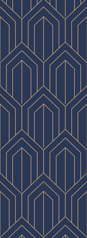 幾何学的なビニールマット「ケイラメタリック」 - TENSTICKERS