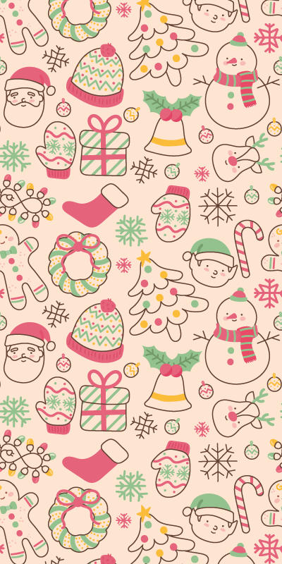 クリスマスの壁画クリスマスライト - TENSTICKERS