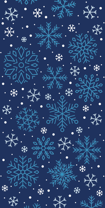 クリスマスの壁画雪の結晶 - TENSTICKERS