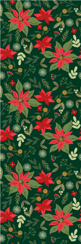 クリスマスの壁画リーフクリスマス装飾 - TENSTICKERS