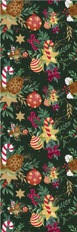 クリスマスの壁画 ブランチのクリスマス飾り - TENSTICKERS