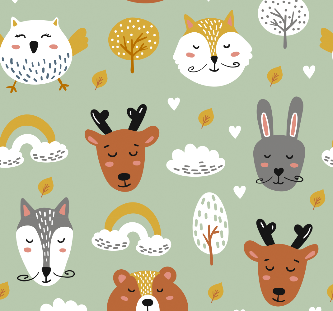 壁画 モアチルドレン 北欧の山々 - TENSTICKERS