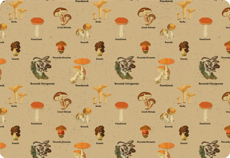 フォトミュラルネイチャーヴィンテージキノコタイプ - TENSTICKERS