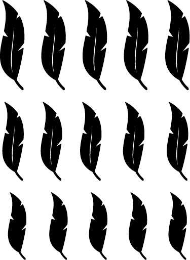 フォトミュラルネイチャー浮遊する羽根模様 - TENSTICKERS