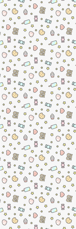 寝室 ビニールマット 可愛い赤ちゃんの顔付きスナック - TENSTICKERS