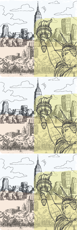 寝室 ビニールマット ヴィンテージオールドスクールnycコラージュ - TENSTICKERS