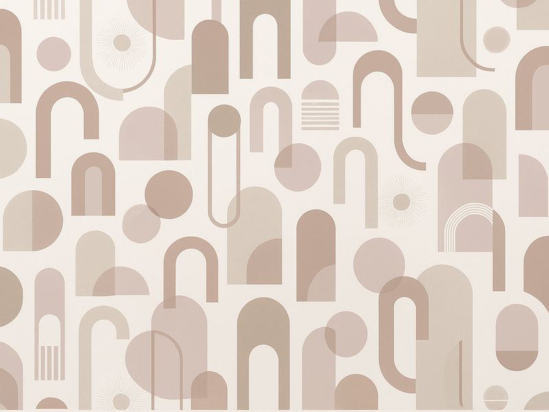 寝室 ビニールマット モダンパターン - TENSTICKERS