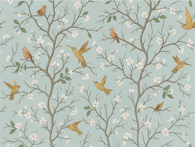 寝室 ビニールマット エレガントスプリング - TENSTICKERS