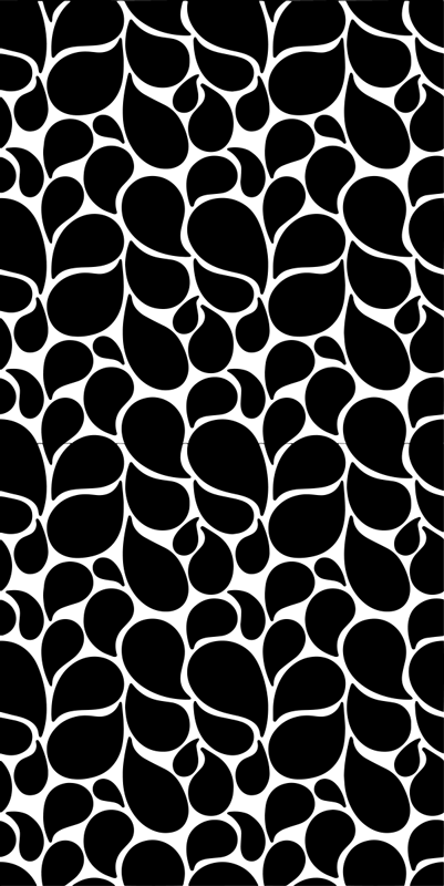 幾何学的なビニールマット水滴 - TENSTICKERS