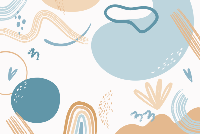 幾何学的なビニールマット カラーシェイプス - TENSTICKERS