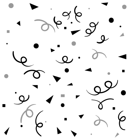 幾何学的なビニールマット ブラックとグレーのコンフェッティ - TENSTICKERS