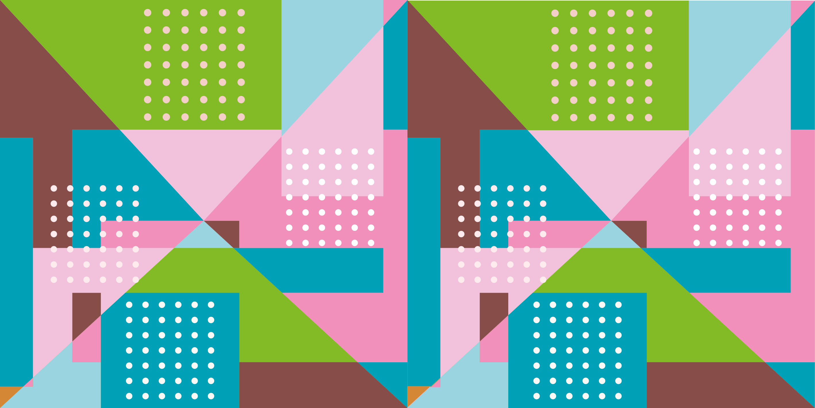 幾何学的なビニールマット パステル幾何学模様 - TENSTICKERS