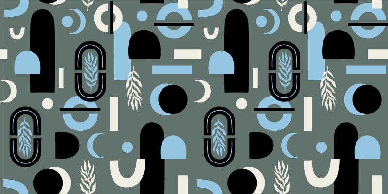 幾何学的なビニールマット 抽象形状の幾何学的背景 - TENSTICKERS