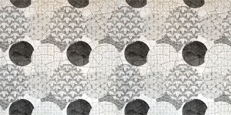 幾何学的なビニールマットオリエンタル幾何学模様 - TENSTICKERS