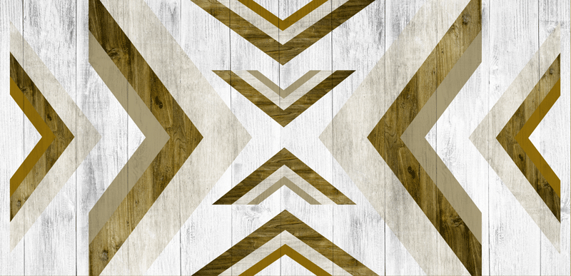 幾何学的なビニールマット 構造化されたデスクカバー - TENSTICKERS