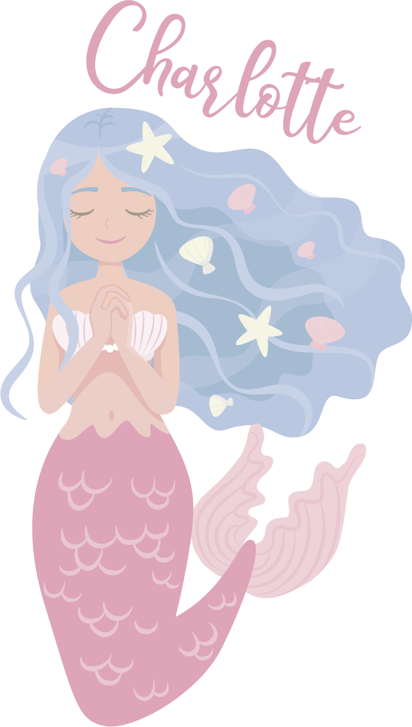 子供 ビニールマット 色とりどりの人魚 - TENSTICKERS