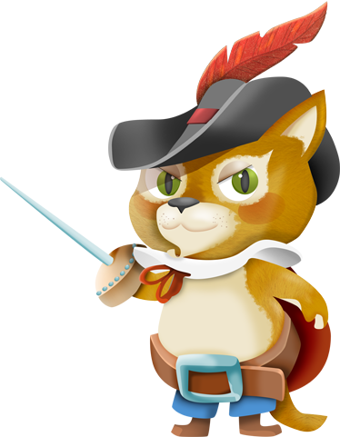 子供 ビニールマット 長靴をはいた猫 - TENSTICKERS