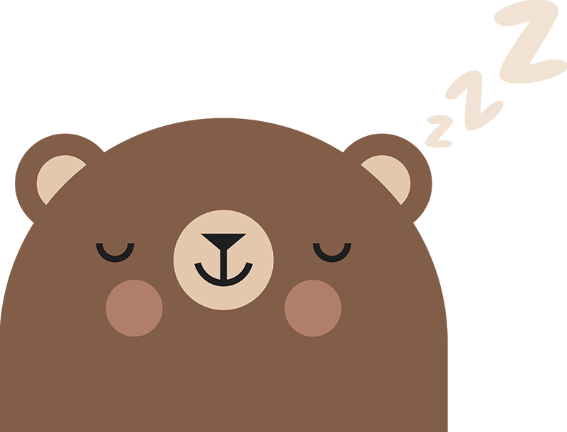 子供 ビニールマット 子供用ベッドのクマ - TENSTICKERS