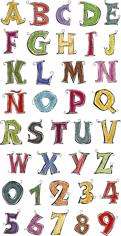 子供 ビニールマット スペイン語の完全アルファベット - TENSTICKERS