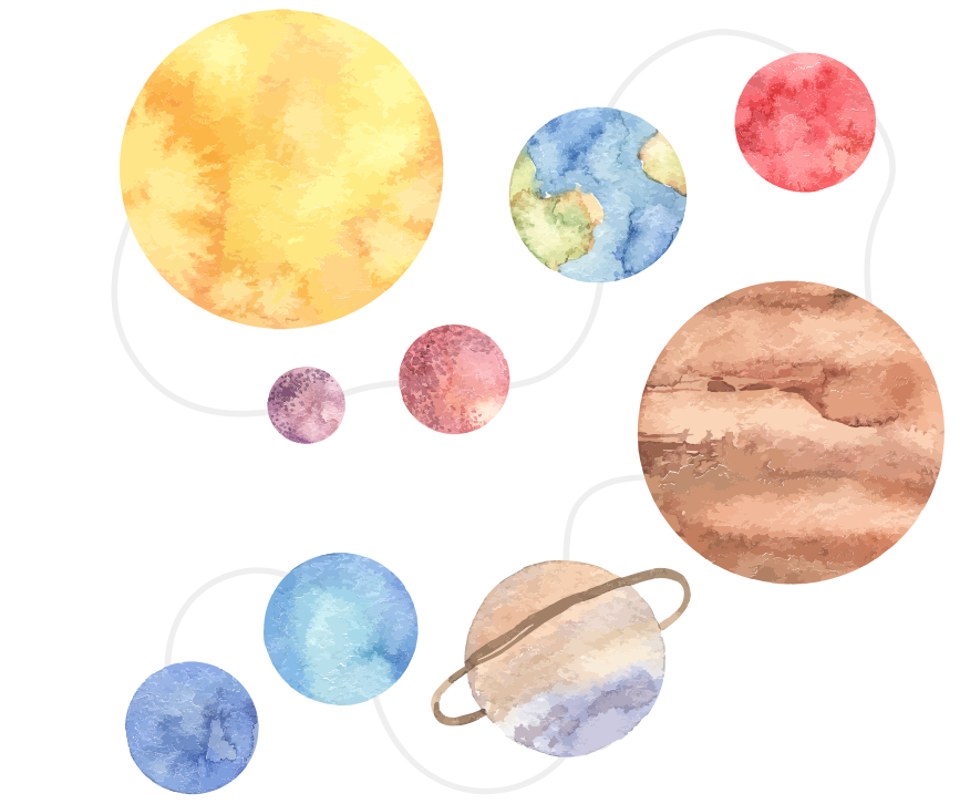 子供 ビニールマット 宇宙の地図 - TENSTICKERS