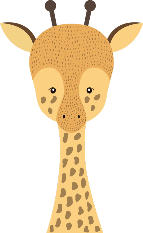子供 ビニールマット 赤ちゃんのためのキリンの絵 - TENSTICKERS