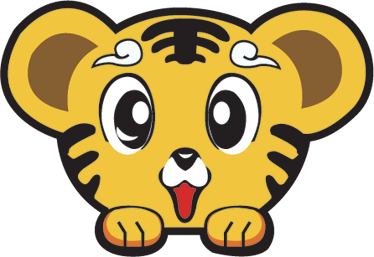 子供 ビニールマット 幸せな赤ちゃんのトラ - TENSTICKERS