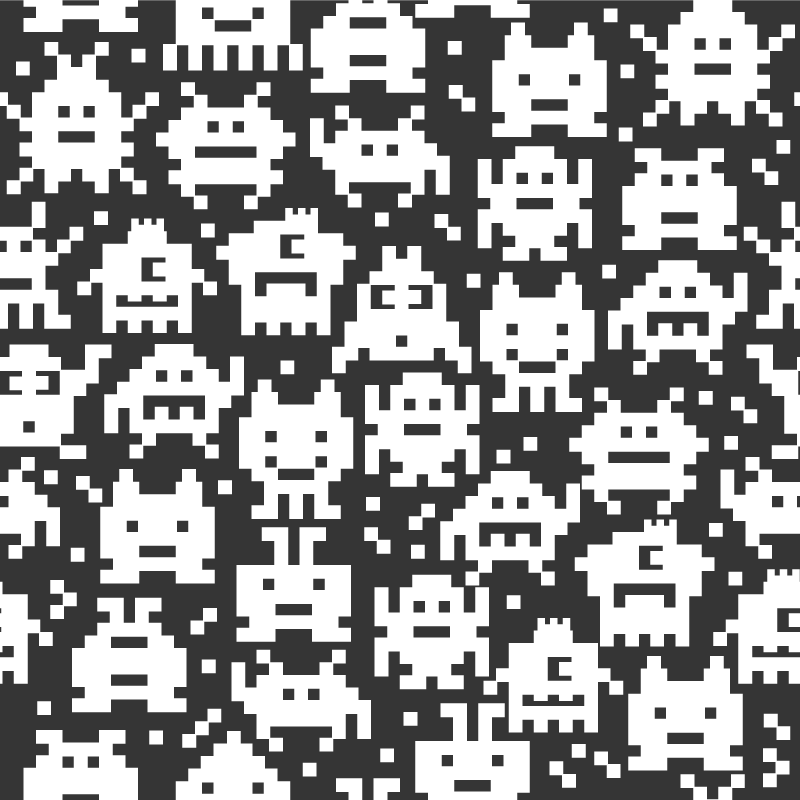 子供 ビニールマット ゲームのモンスター - TENSTICKERS