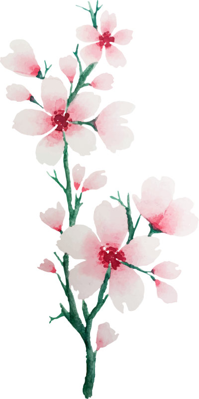 寝室 ビニールマット かわいい白い花柄デザイン - TENSTICKERS