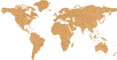 世界地図 ビニールマット コルク製装飾ビニールマップ - TENSTICKERS