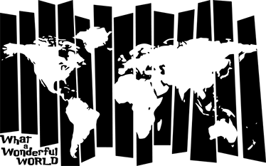 世界地図 ビニールマット レトロ風の世界地図マット - TENSTICKERS