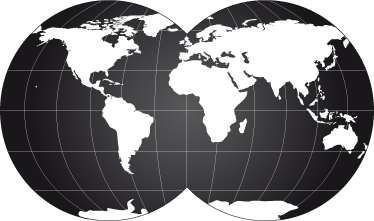世界地図 ビニールマット 装飾用二重地球儀 - TENSTICKERS