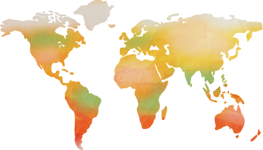 世界地図 ビニールマット 暖かい色合い - TENSTICKERS