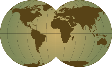 世界地図 ビニールマット グリーンスフィアデザイン - TENSTICKERS