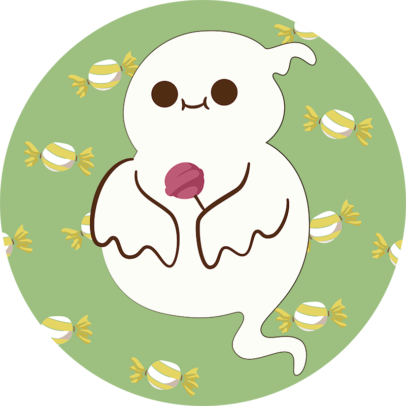 子供 ビニールマット 楽しいおばけのマット - TENSTICKERS