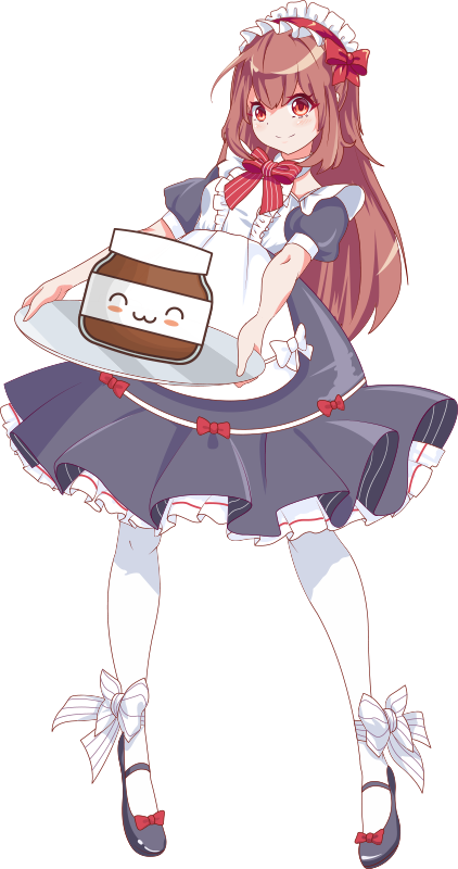子供 ビニールマット アニメの女の子とヌテラ - TENSTICKERS
