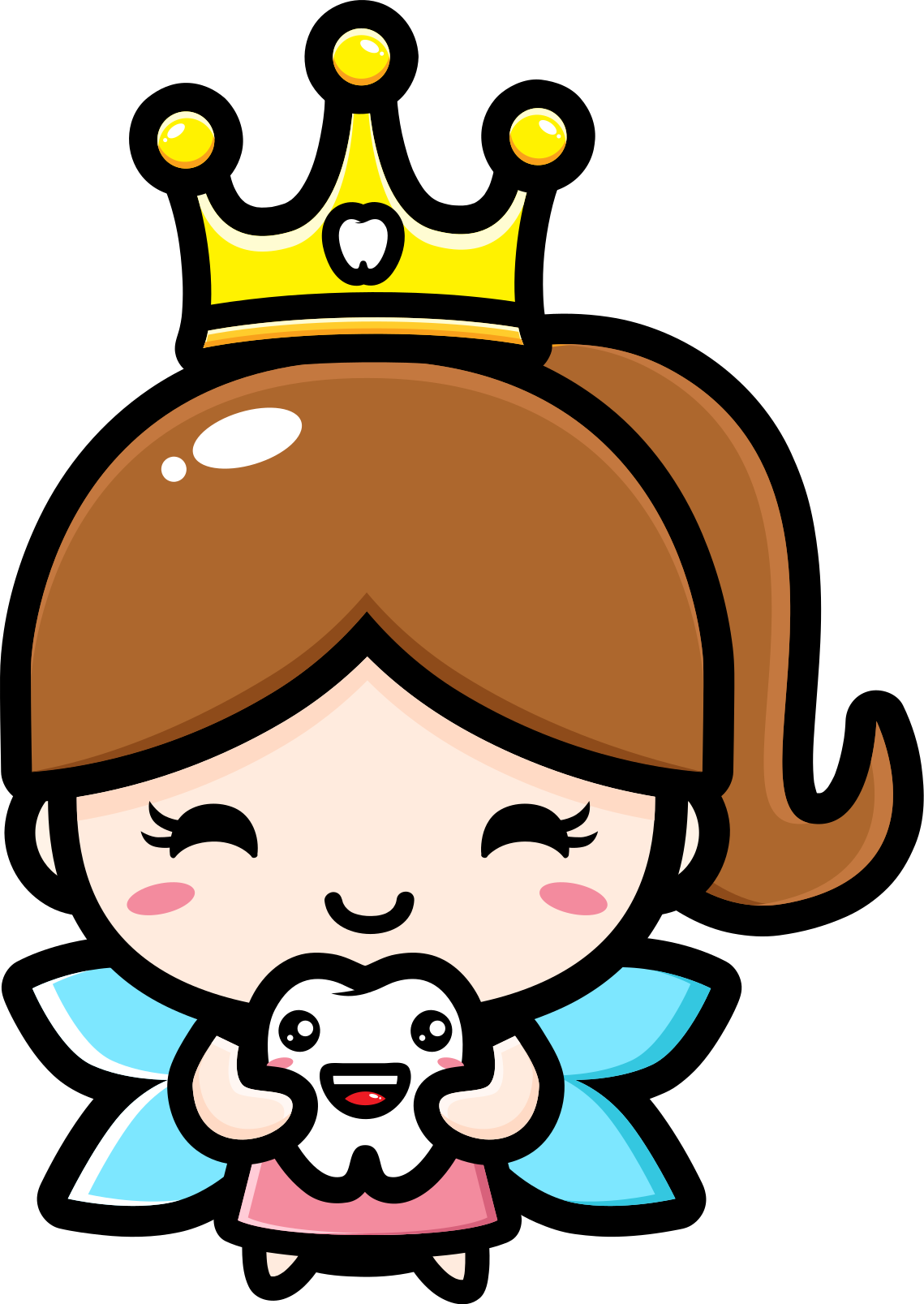 子供 ビニールマット かわいいデザインの歯の妖精 - TENSTICKERS