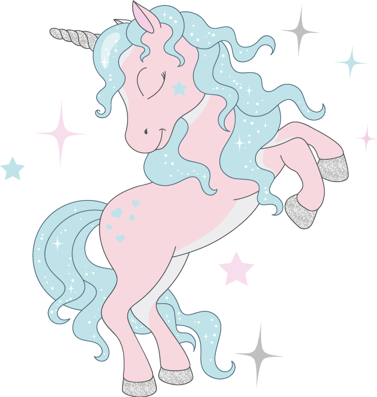 子供 ビニールマット グリマーユニコーン柄 - TENSTICKERS