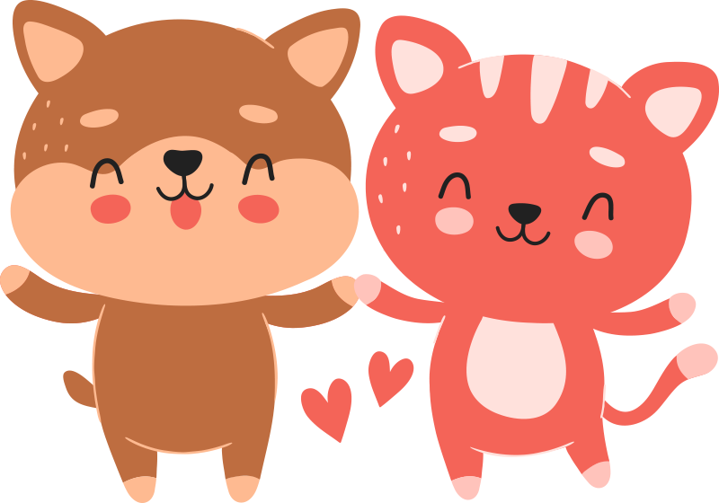 子供 ビニールマット 犬の友情バッジ - TENSTICKERS