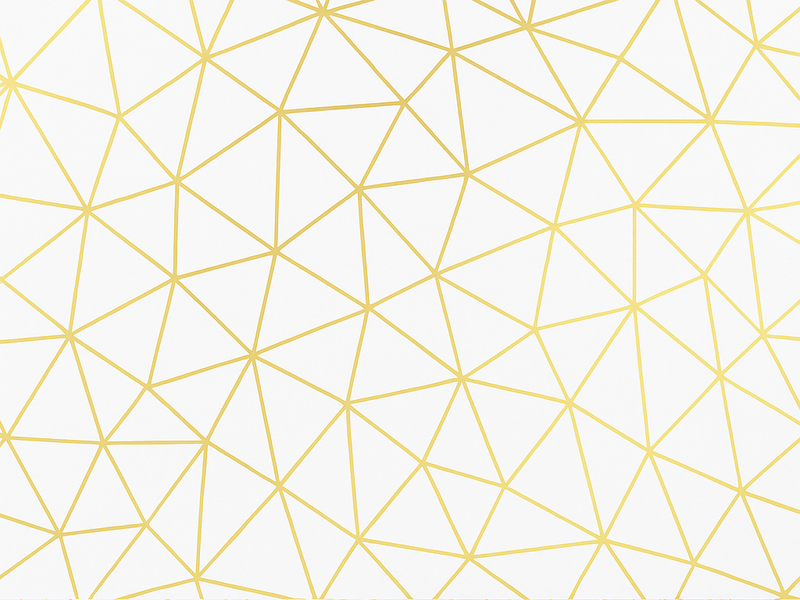 幾何学的なビニールマットゴールデンジオメトリックプリズムモザイク - TENSTICKERS