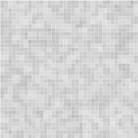 バスルームに1枚ビニールカーペット白と灰色のタイルモザイク - TENSTICKERS