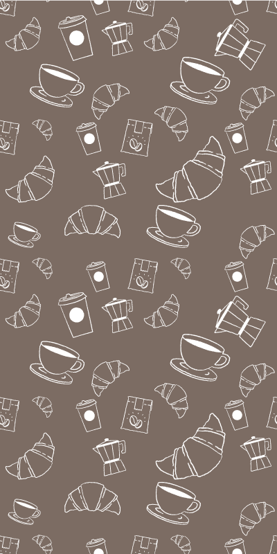 キッチン マット ビニール クロワッサンカフェパトロン - TENSTICKERS