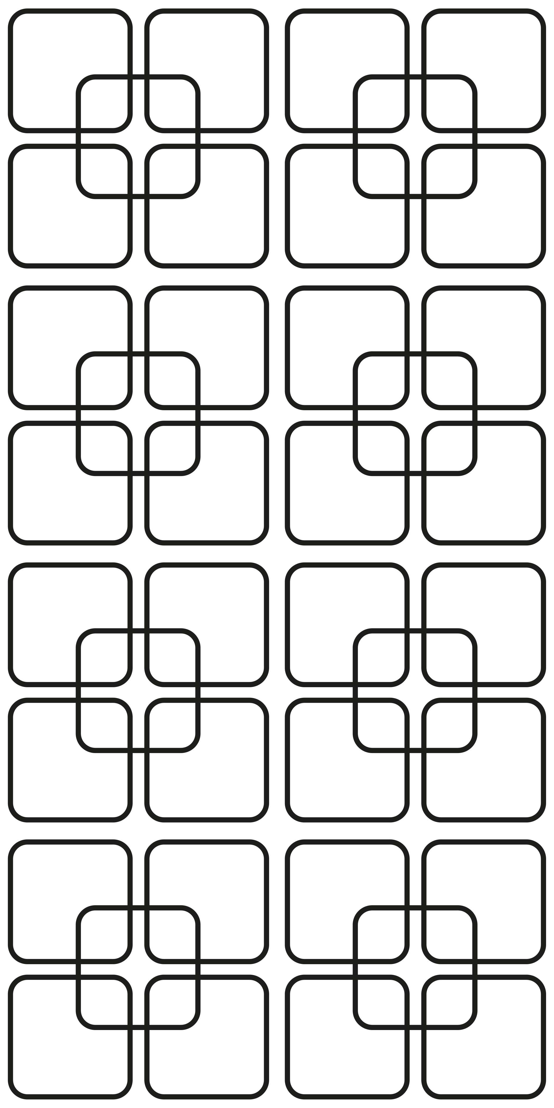 キッチン マット ビニール 黒い四角の都市パターン - TENSTICKERS