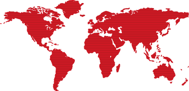寝室 ビニールマット 赤い線の世界地図 - TENSTICKERS