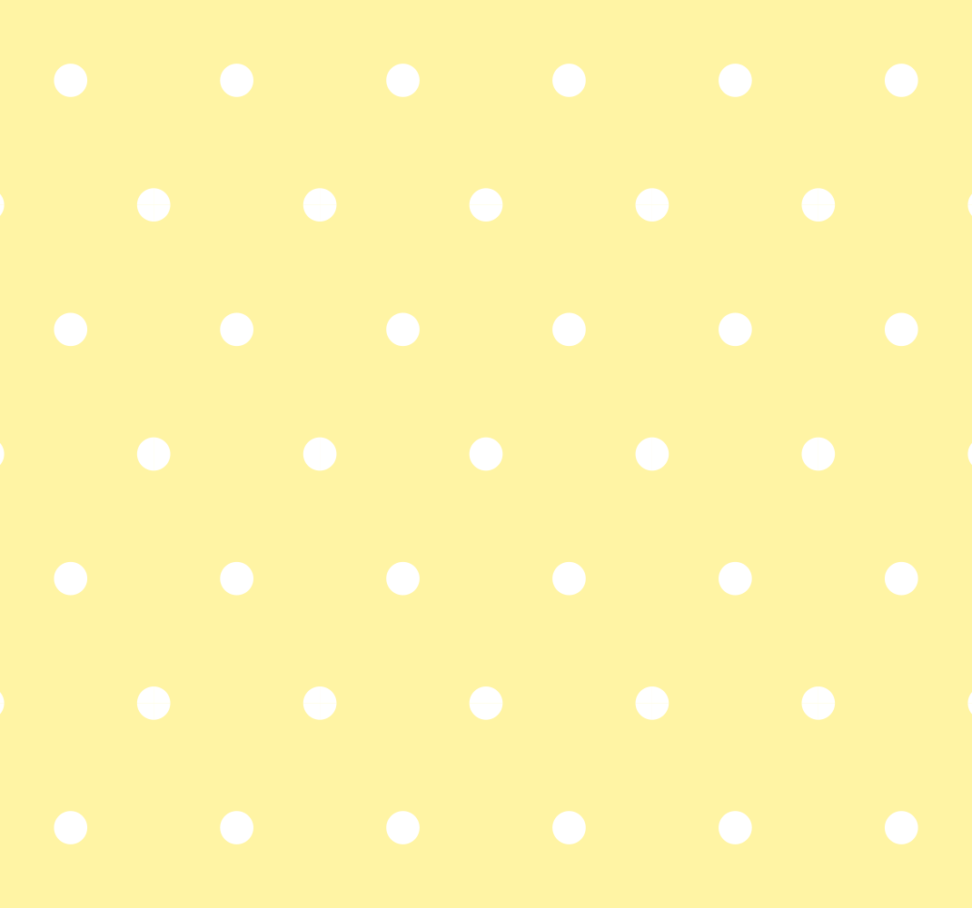 寝室 ビニールマット 黄色い背景にレギュラードット - TENSTICKERS