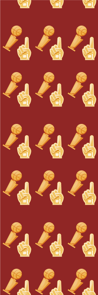 寝室 ビニールマット バスケットボールスポーツゲーム柄 - TENSTICKERS