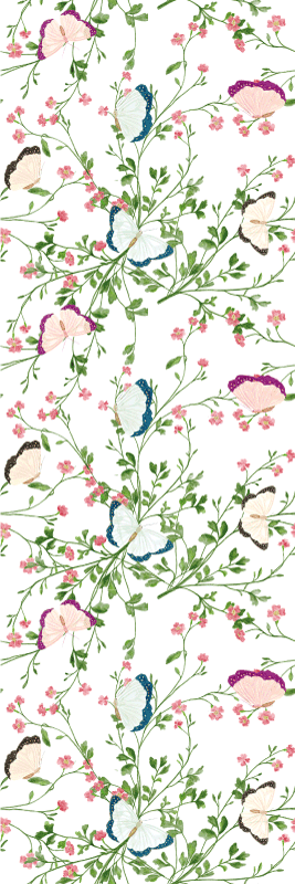 寝室 ビニールマット ファンタジー水彩画 - TENSTICKERS